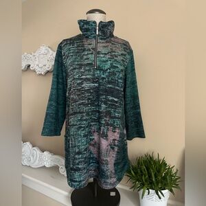 Christopher & Banks Multi-Colored Knit Top Size Large